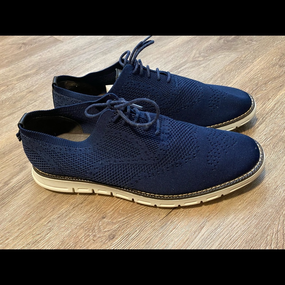 Nautica Mens Dress Shoe Navy Knit Size 10